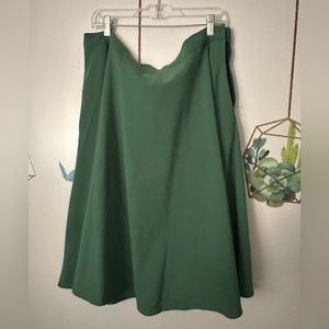 ModCloth Just This Sway A-Line Dress - Green